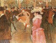 Henri de toulouse-lautrec A Dance at the Moulin Rouge oil painting reproduction